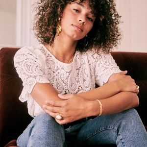 Sezane Limona Lace Blouse- Brand New!